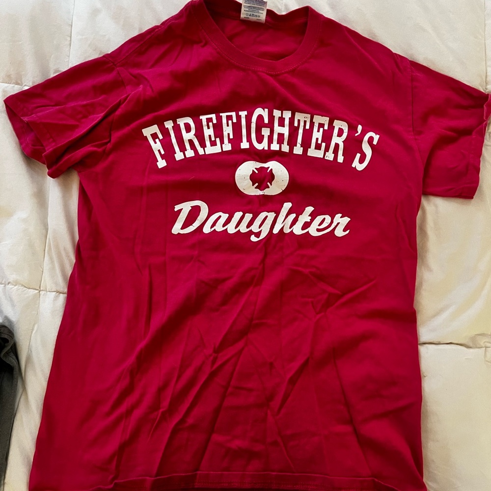 Gildan Red Firefighter's Daughter Tee Short Sleeve